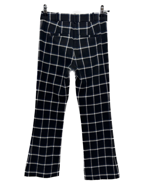 Pantalon noir à carreaux