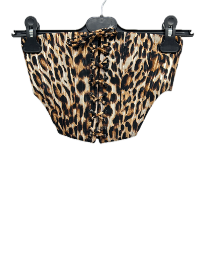 Top bustier léopard