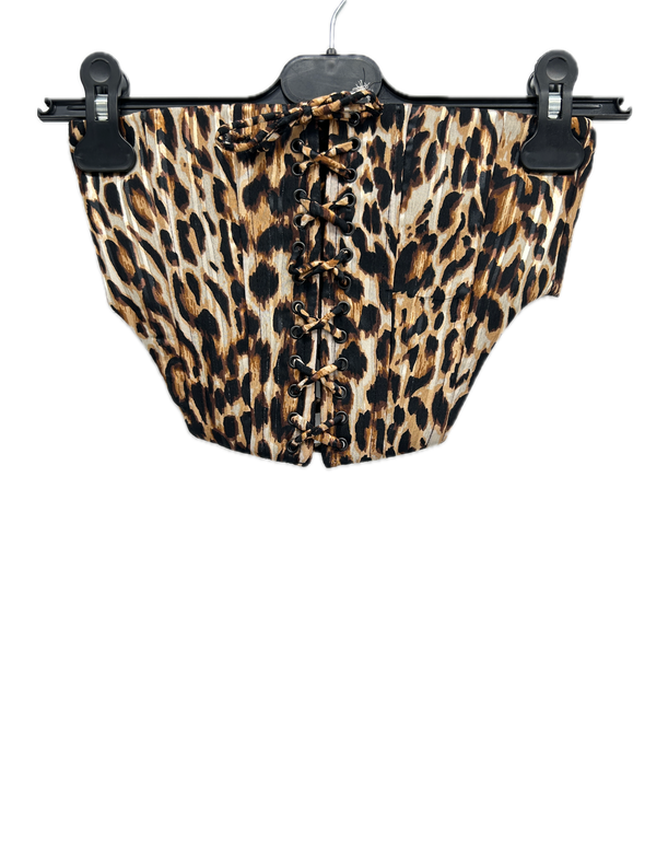 Top bustier léopard