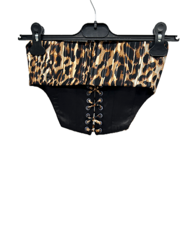 Top bustier léopard