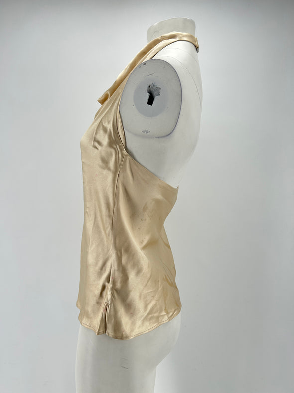 Top satiné beige