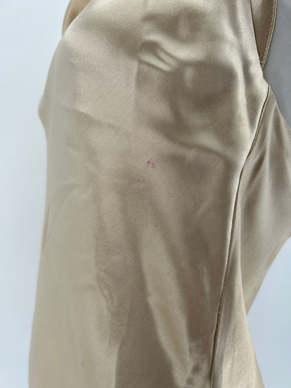 Top satiné beige