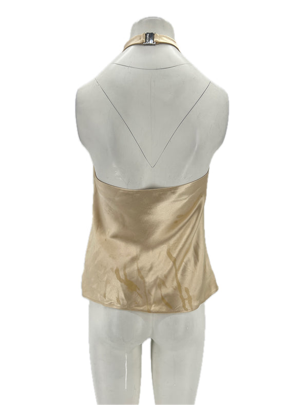 Top satiné beige