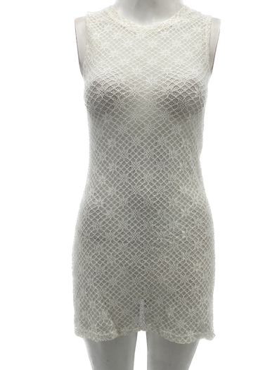 Mini robe semi-transparente
