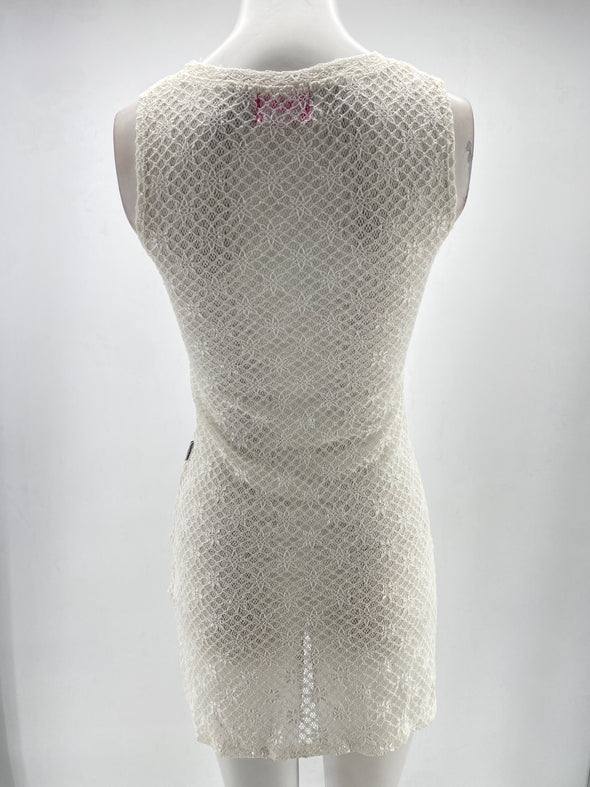 Mini robe semi-transparente