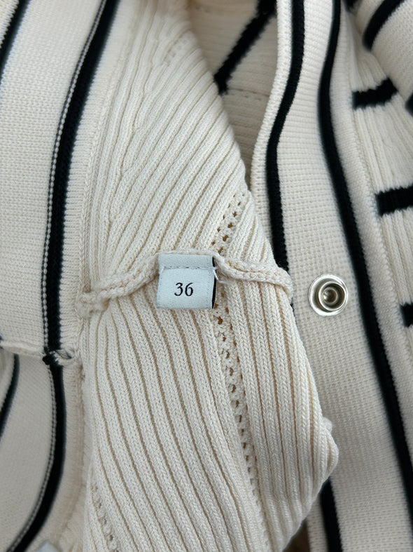 Robe rayée bicolore