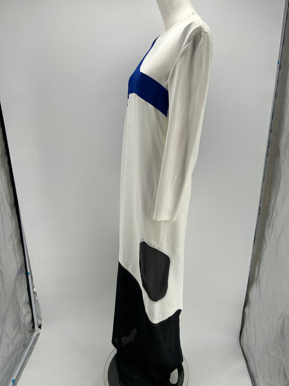Robe longue asymétrique