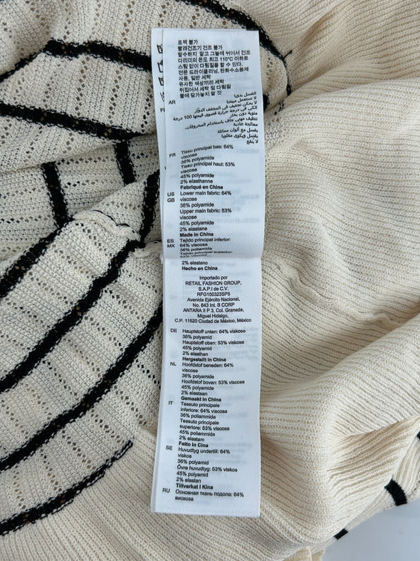 Robe rayée bicolore