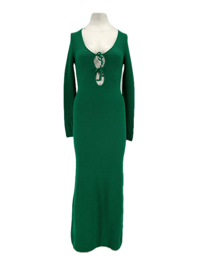 Robe en crochet verte