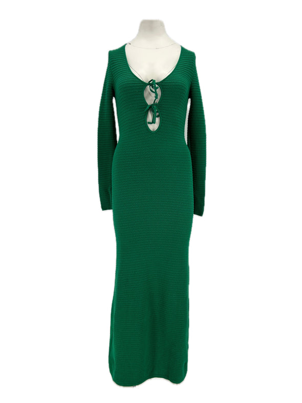 Robe en crochet verte