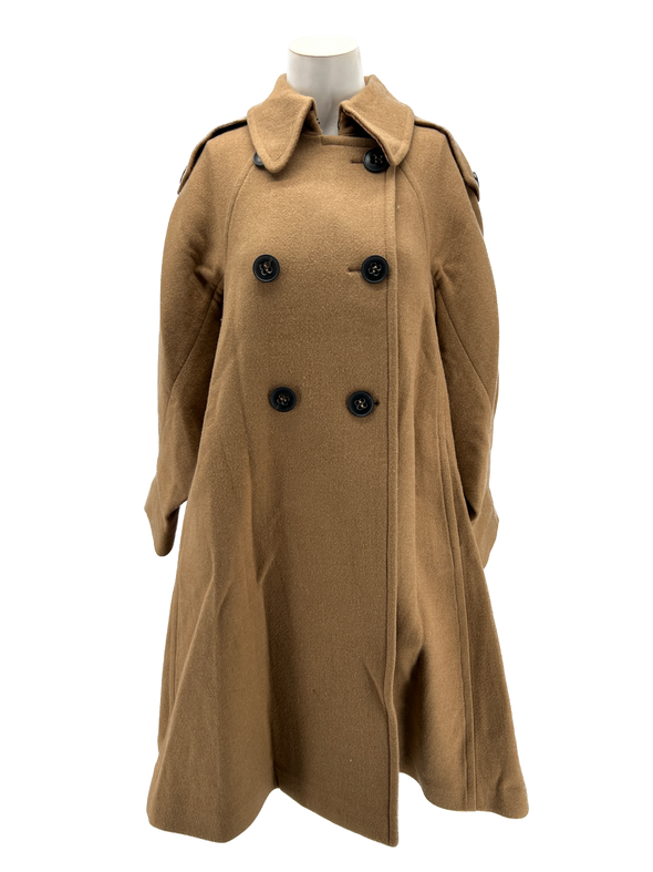 Long manteau camel