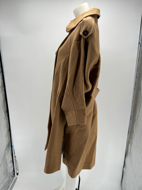 Long manteau camel