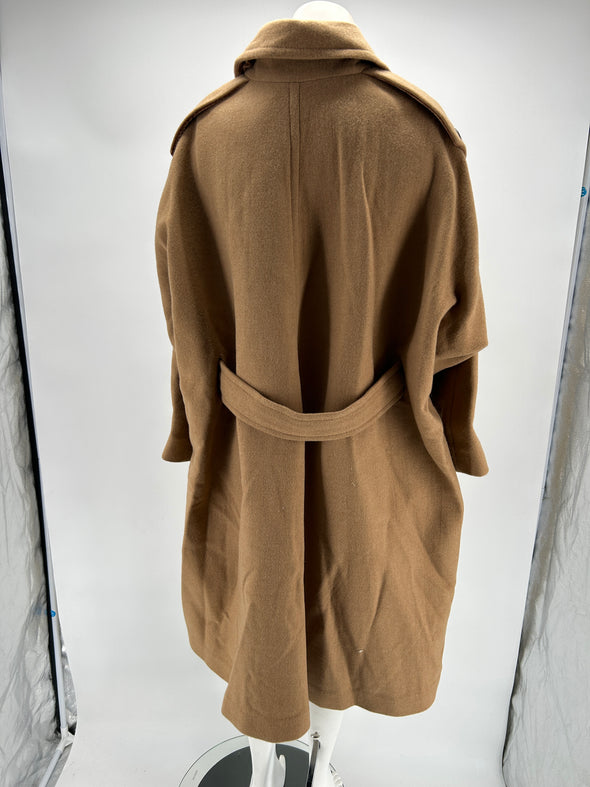 Long manteau camel