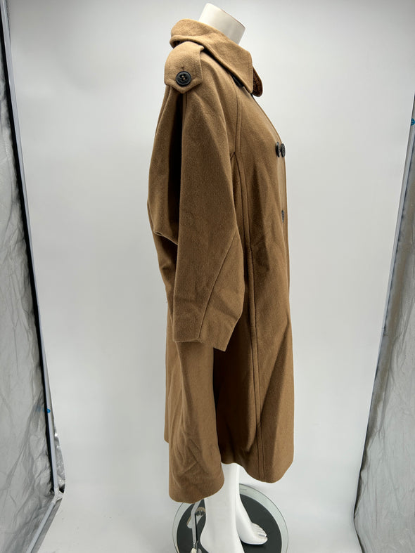 Long manteau camel