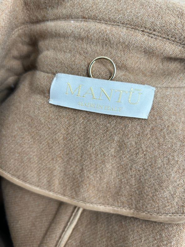 Long manteau camel