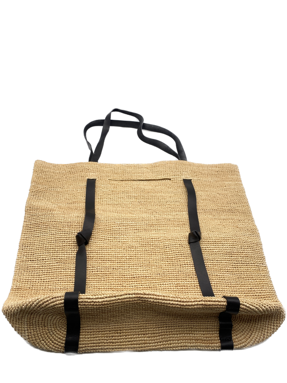 Tote bag en raphia