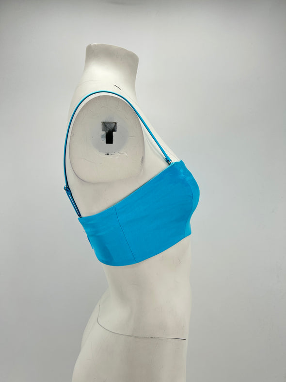 Mini top bleu
