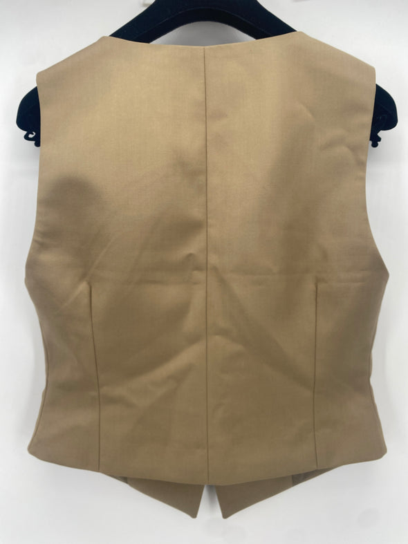 Veste sans manches beige