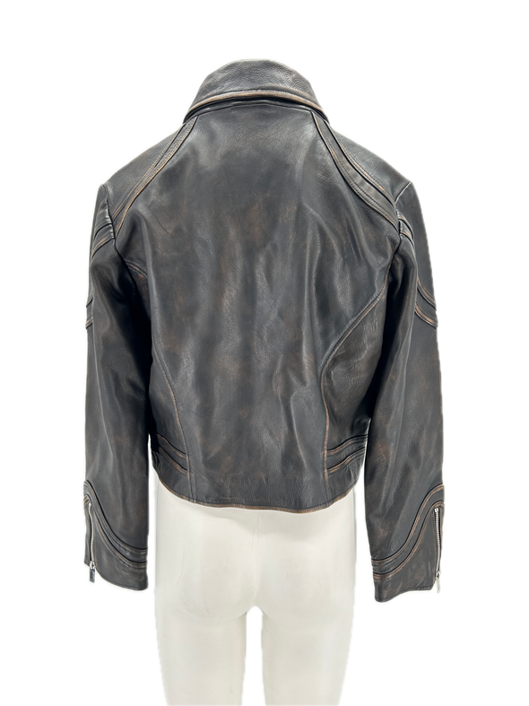 Veste en cuir "Constance"