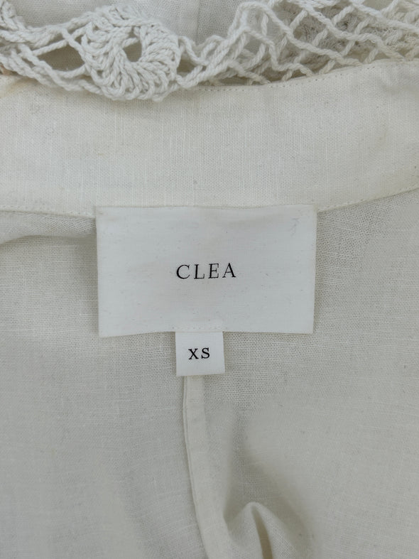 Robe en lin blanche