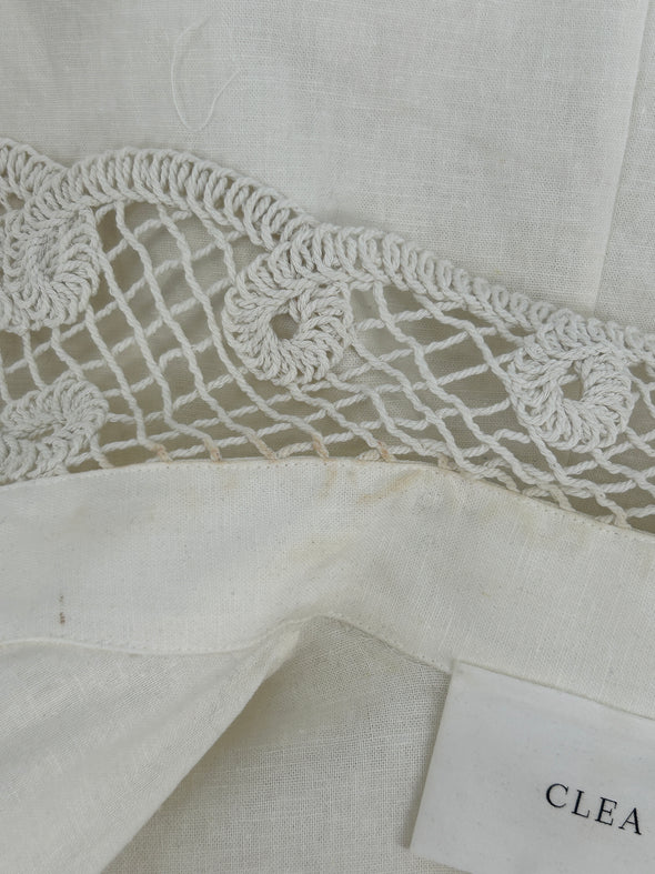 Robe en lin blanche