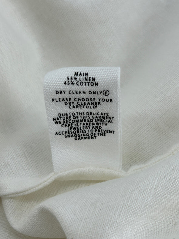 Robe en lin blanche