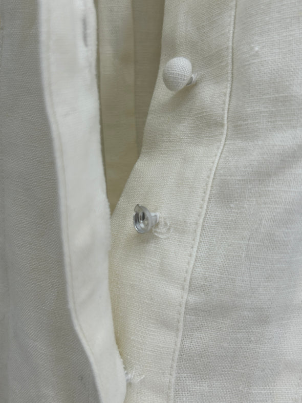 Robe en lin blanche