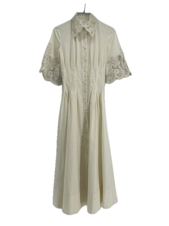 Robe en lin blanche