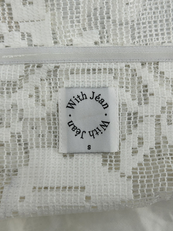 Top en crochet blanc