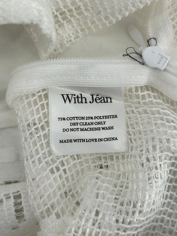 Top en crochet blanc