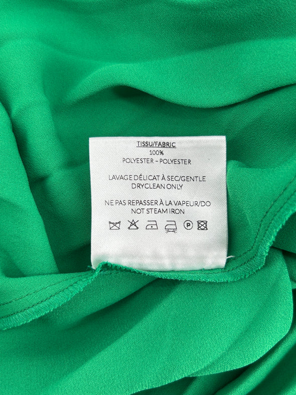 Robe plissée verte