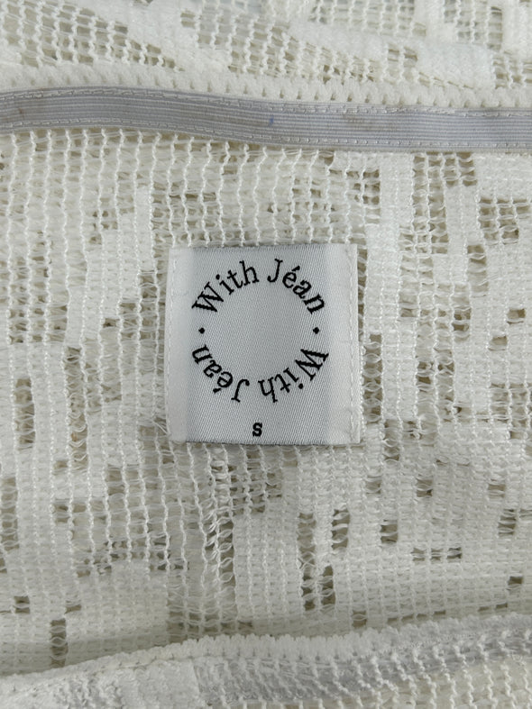 Jupe en crochet blanche