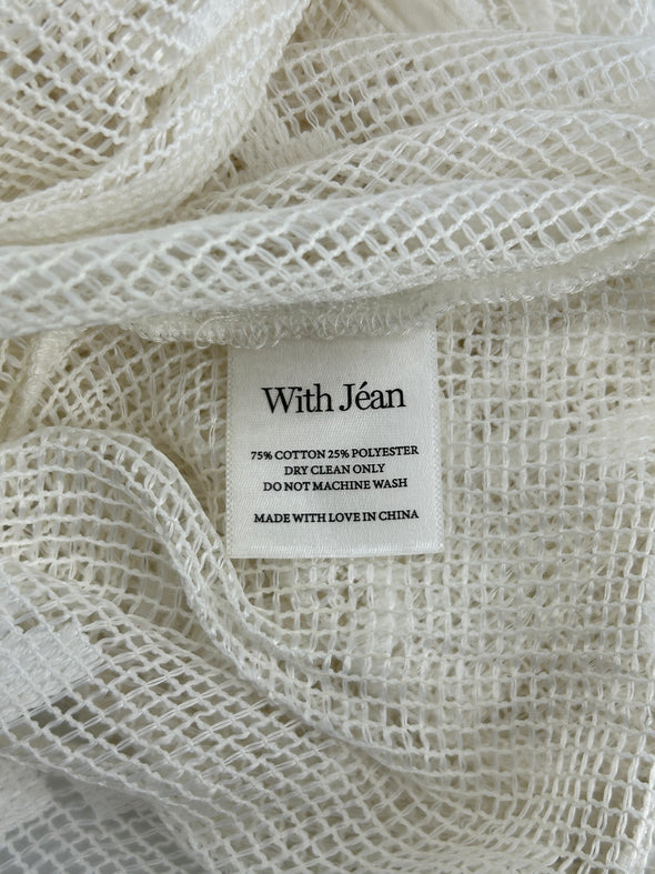 Jupe en crochet blanche