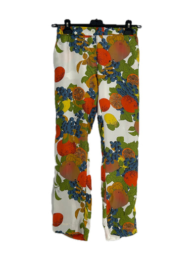 Pantalon en soie imprimé