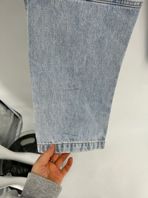 Jean bleu effet cargo