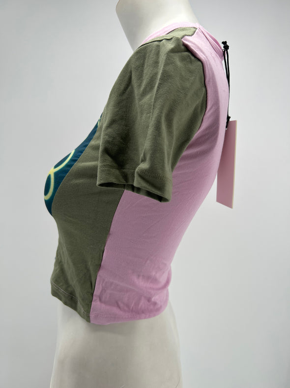 T-shirt court avec imprimés