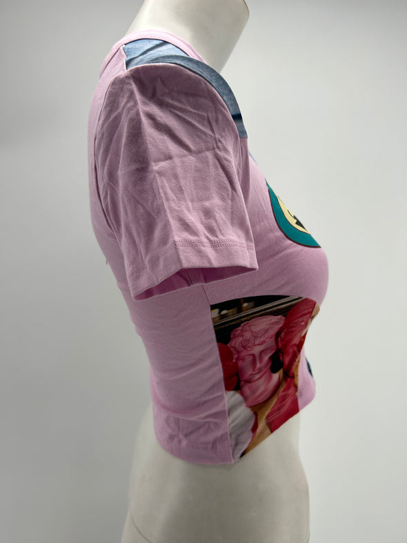 T-shirt court avec imprimés