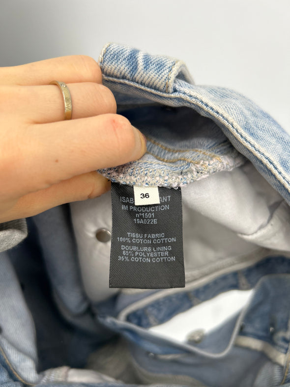 Jean bleu effet cargo