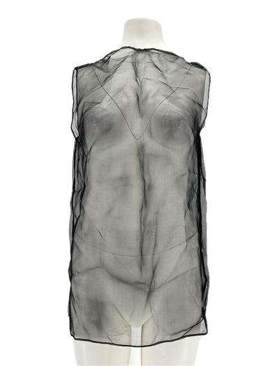 Top en soie transparent