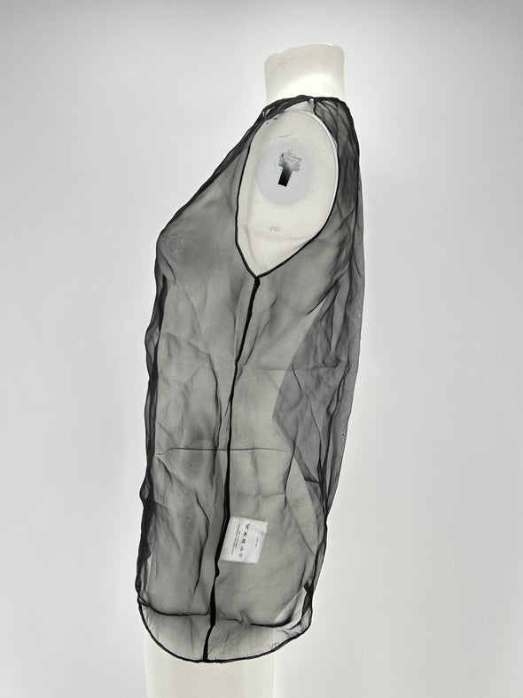 Top en soie transparent