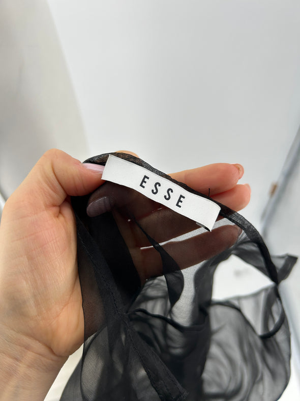 Top en soie transparent
