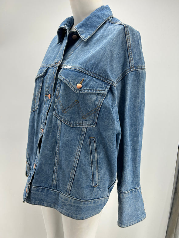 Veste en denim bleue