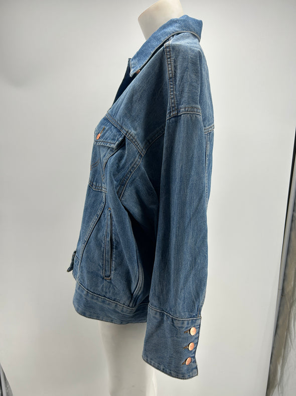 Veste en denim bleue