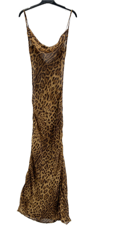 Robe en soie léopard