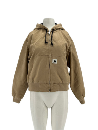 Veste à capuche beige