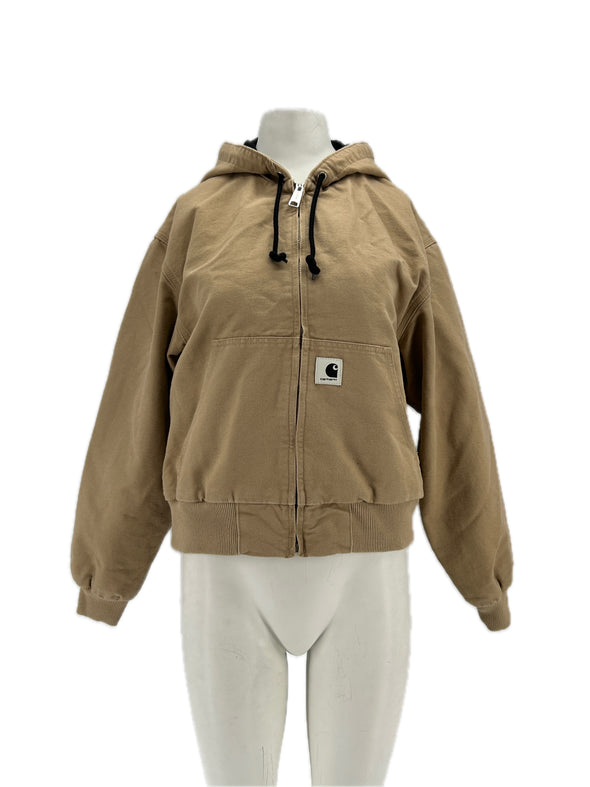 Veste à capuche beige