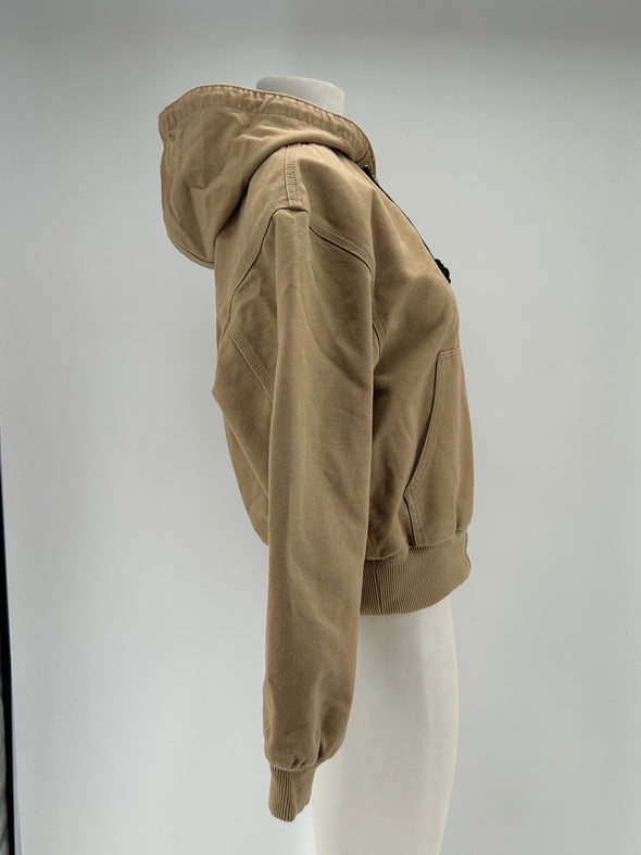 Veste à capuche beige
