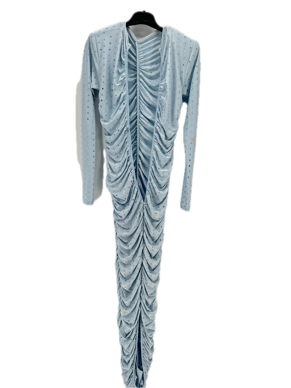 Robe à strass bleue