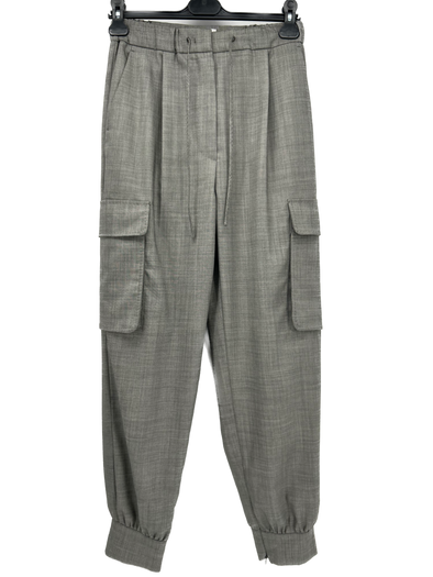 Pantalon gris en laine