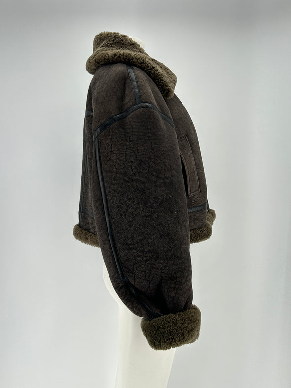 Veste en shearling
